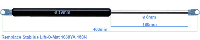 Stabilus Lift-O-Mat 1038YA