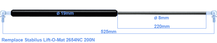 Stabilus Lift-O-Mat 2654NC