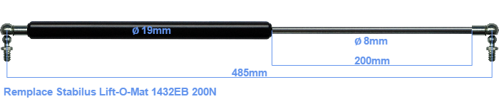 Stabilus Lift-O-Mat 1432EB