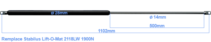 Stabilus Lift-O-Mat 2118LW