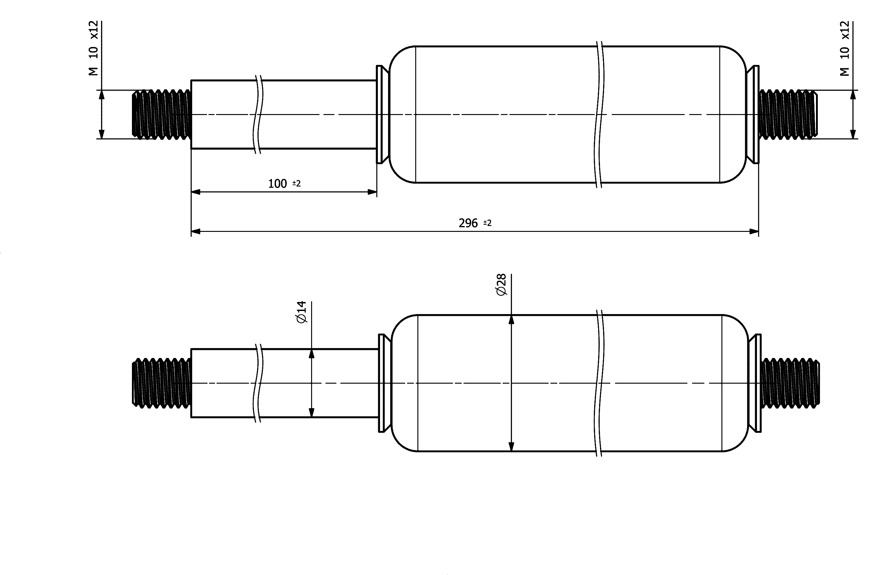 Vérin à Gaz Pour Remorque Böckmann – Longueur 620 Mm, Course 250 Mm – Force 2000 N – Pour Remorque Chevaux - 4