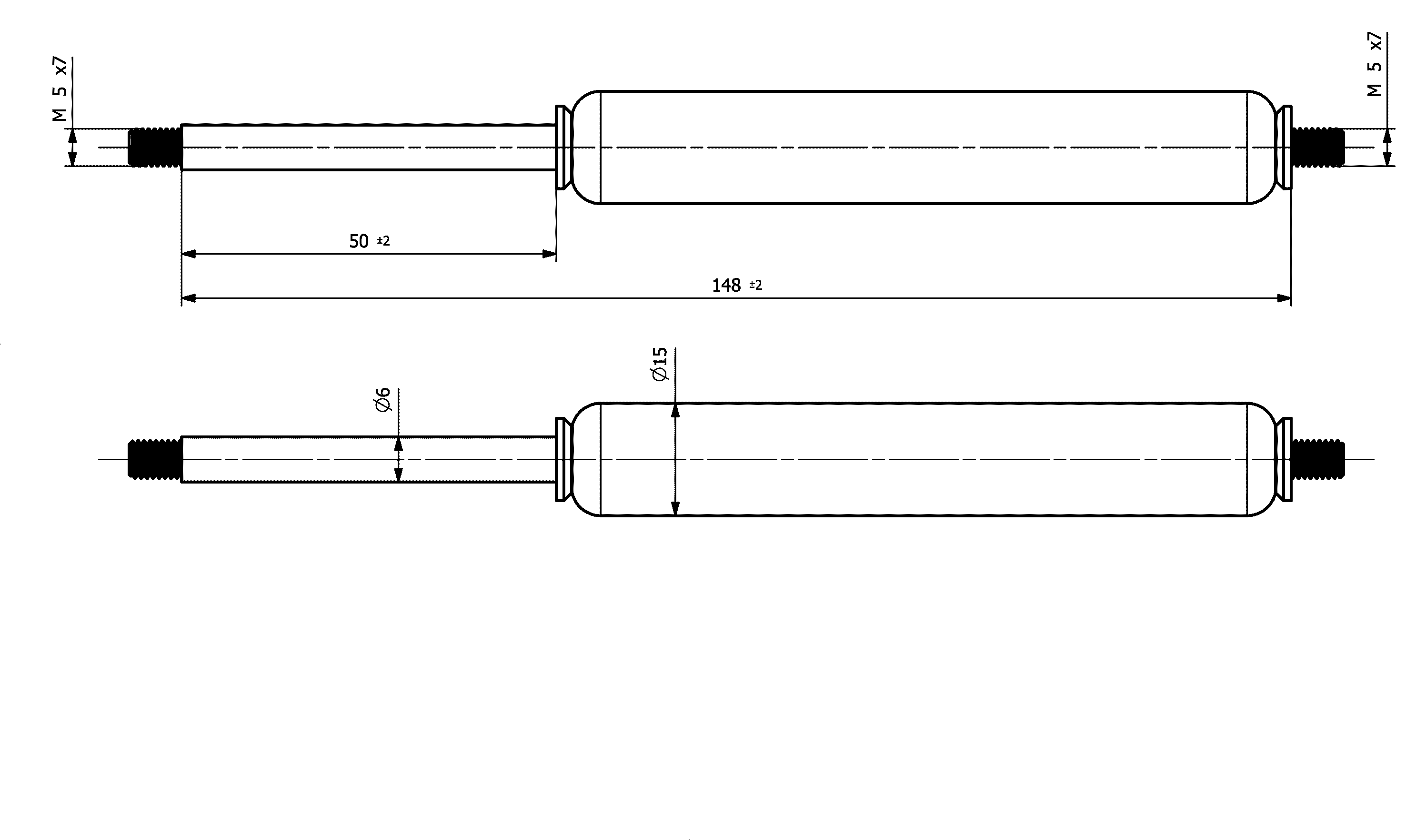 SUSPA Vérin à Gaz Blocable 250 N - Vérins à Gaz