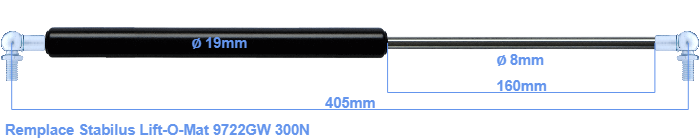 Stabilus Lift-O-Mat 9722GW