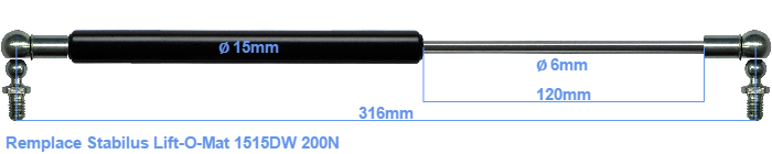 Stabilus Lift-O-Mat 1515DW