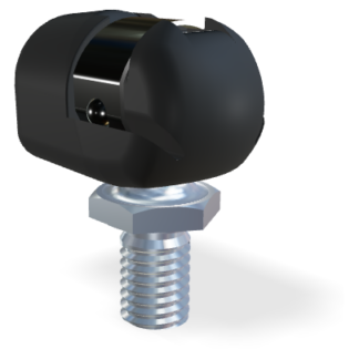 M8 Coude en plastique (18mm)