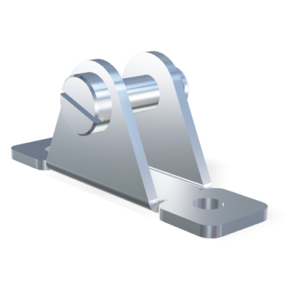 Etrier symétrique de montage vis 8mm inox 304 (max. 1800N)