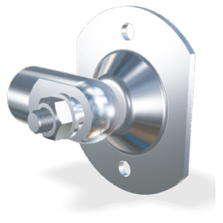 M10 Oeillet et support latéral (ronde)