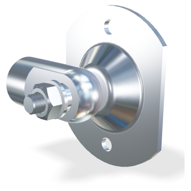 M10 Oeillet et support latéral (ronde)