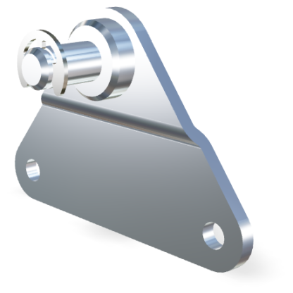 Support latéral avec goupille de 8mm (max. 1200N)