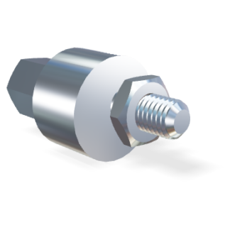 Adaptateur pour tube de blocage M10 en acier inoxydable 316