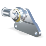 M10 Tête à rotule (43mm) et support latéral (max. 3000N)