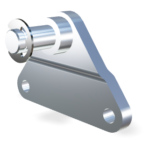 Support latéral avec goupille de 10mm (max. 3000N)
